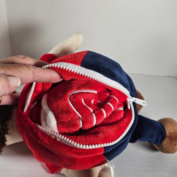 Nebraska Cornhuskers Reverse-A-PAL Plush Toy NCAA, Stuffed Mascot And Football - Picture 5 of 10